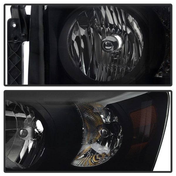 Xtune Crystal Headlights Dodge Ram (06-09) Black Smoked or Smoke w  Amber Turn Signal Light Online