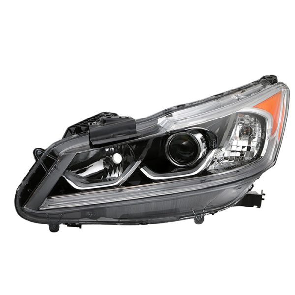 Xtune Projector Headlights Honda Accord Sedan (08-12) [Halogen Only] Chrome w  Amber Turn Signal Lights Online Sale