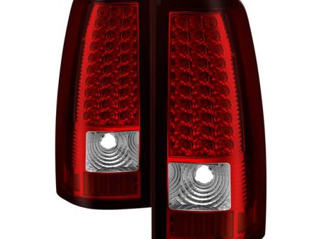 Xtune Tail Lights Chevy Silverado 1500 2500 3500 (03-06) LED Red Clear Supply