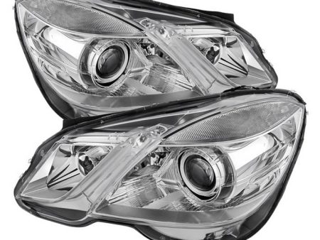 Xtune Projector Headlights Mercedes E-Class (10-13) [OE Style] Black or Chrome w  Amber Turn Signal Lights For Discount