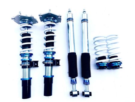 Flatout Suspension SR Coilovers VW Golf | GTI MK4 MK5 MK6 MK7 (97-19) w  Front Camber Plates Hot on Sale