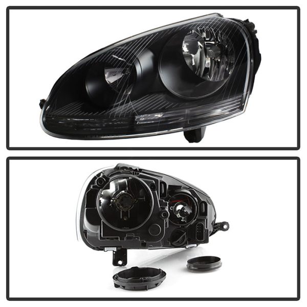 Xtune Headlights VW GTI (07-09) [OEM Style] Black w  Amber Turn Signal Light Online