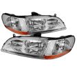 Xtune Crystal Headlights Honda Accord (98-02) Chrome w  Amber Turn Signal Lights Sale