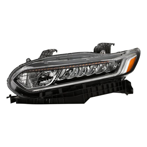 Xtune Full LED Headlights Honda Accord Sedan (18-20) [w  LED DRL Light] Black w  Amber Turn Signal Lights Online now