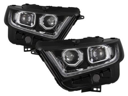 Xtune Projector Headlights Ford Edge (15-18) [w  Sequential LED DRL Turn Signal Bar] Chrome Supply