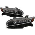 Xtune Full LED Headlights Honda Accord Sedan (18-20) [w  LED DRL Light] Black w  Amber Turn Signal Lights Online now