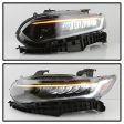 Xtune Full LED Headlights Honda Accord Sedan (18-20) [w  LED DRL Light] Black w  Amber Turn Signal Lights Online now