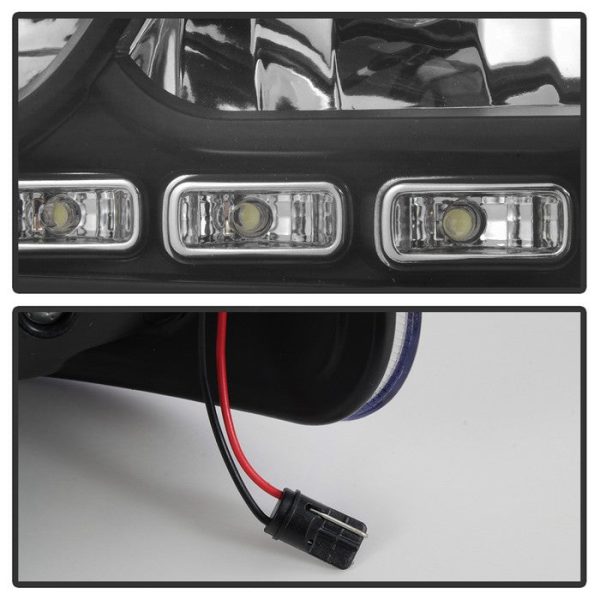 Xtune Crystal Headlights Dodge Charger (06-10) [w  LED DRL Lights] Black   Chrome   Smoke w  Amber Turn Signal Light Online Sale