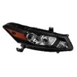 Xtune Headlights Honda Accord Coupe (08-10) [Halogen Only] Black w  Amber Turn Signal Lights For Discount