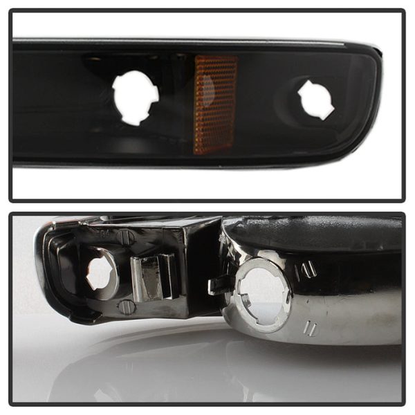 Xtune Crystal Headlights GMC Sierra (1999-2006) [w  Bumper Lights] Black on Sale