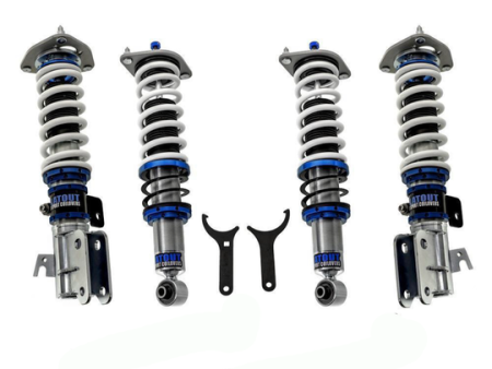 Flatout Suspension SR Coilovers Subaru WRX (2002-2007) w  Front Camber Plates on Sale