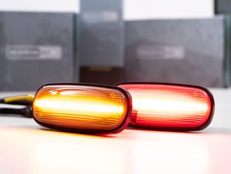 Morimoto Side Marker Lights Dodge Ram HD Dually (2003-2009) XB LED - Front Amber and Rear Red Online Hot Sale