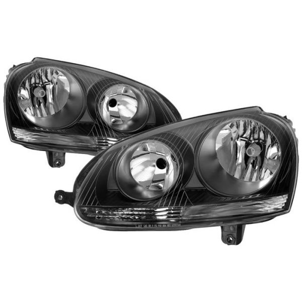 Xtune Headlights VW GTI (07-09) [OEM Style] Black w  Amber Turn Signal Light Online