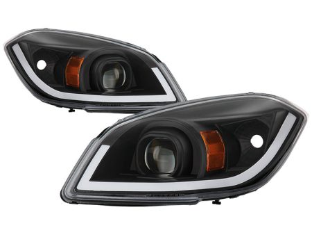 Xtune Projector Headlights Chevy Cobalt (05-10) [Light Bar DRL] Black or Chrome w  Amber Turn Signal Light Online