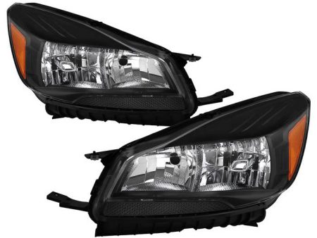 Xtune Headlights Ford Escape (13-16) [OEM Style] Black w  Amber Signal Lights Sale