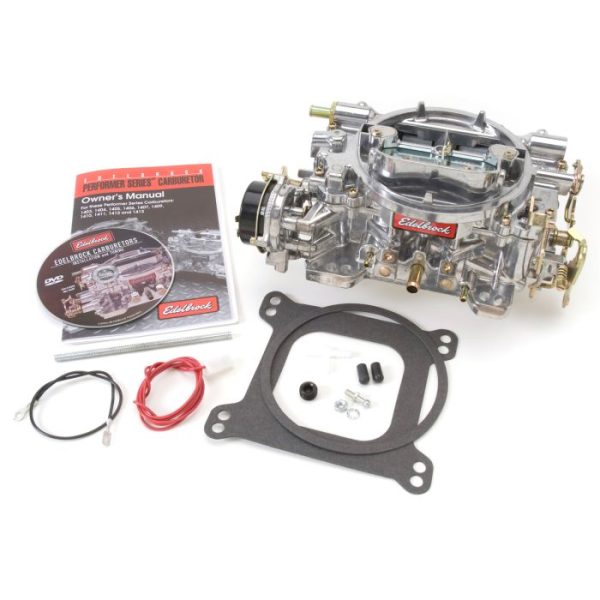 Edelbrock Performer Series Carburetor 9906 (600 CFM, Electric Choke, Satin) Non-EGR Fashion