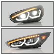 Xtune Projector Headlights Ford Focus (15-18) [Full LED w  LED Light Bar] Black or Chrome w  Amber Turn Signal Lights Online now