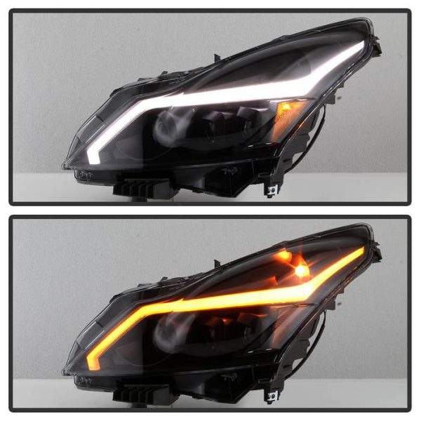 Xtune Projector Headlights Infiniti G25 (11-12) [w  DRL Light Bar & Sequential Turn Signal] Black Smoke or Chrome w  Amber Turn Signal Lights Online now