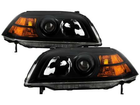 Xtune Projector Headlights Acura MDX (04-06) Black or Chrome w  Amber Turn Signal Lights Fashion