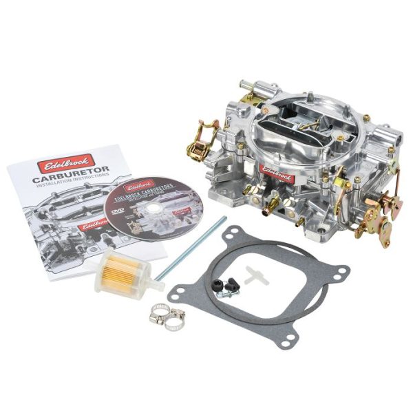 Edelbrock Performer Series Carburetor 1412 (800 CFM, Manual Choke, Satin) Non-EGR Fashion